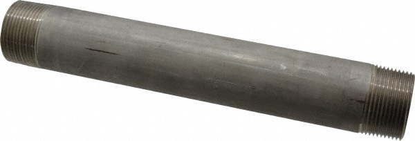 Merit Brass 4020-1000 Stainless Steel Pipe Nipple: 1-1/4" Pipe, Grade 304 & 304L Image