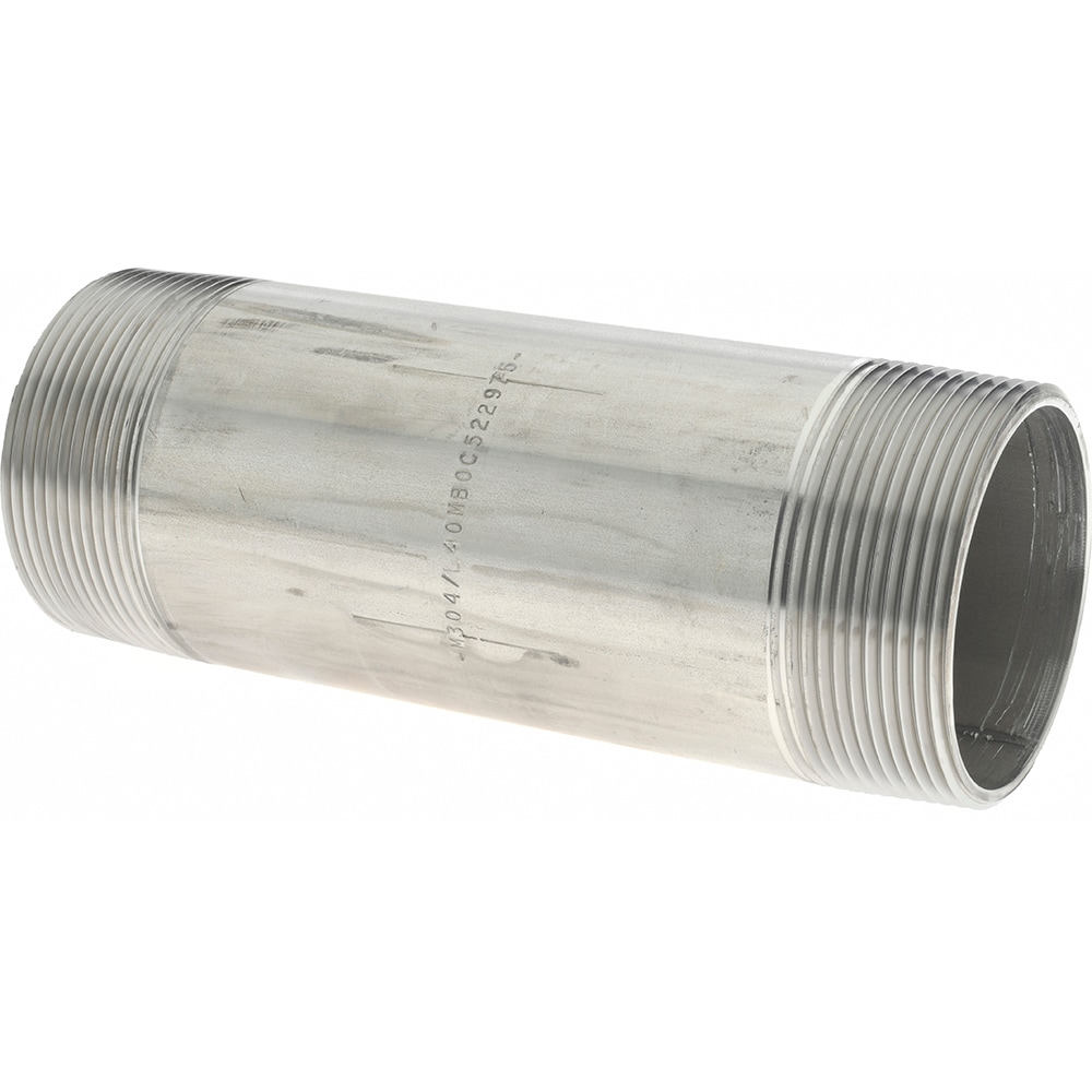 Merit Brass 4032-600 Stainless Steel Pipe Nipple: 2" Pipe, Grade 304 & 304L Image