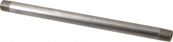 Merit Brass 6006-1000 Stainless Steel Pipe Nipple: 3/8" Pipe, Grade 316 & 316L Image