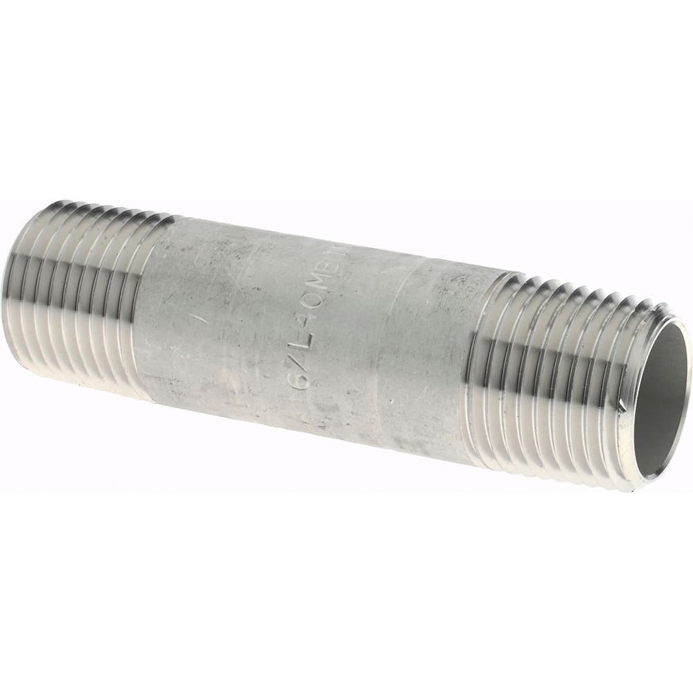 1" x close Stainless Steel schedule 40 pipe nipple 
