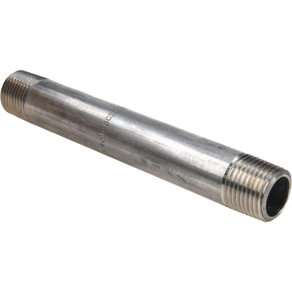 Stainless Steel Pipe Nipple: 1/2" Pipe, Grade 316 & 316L