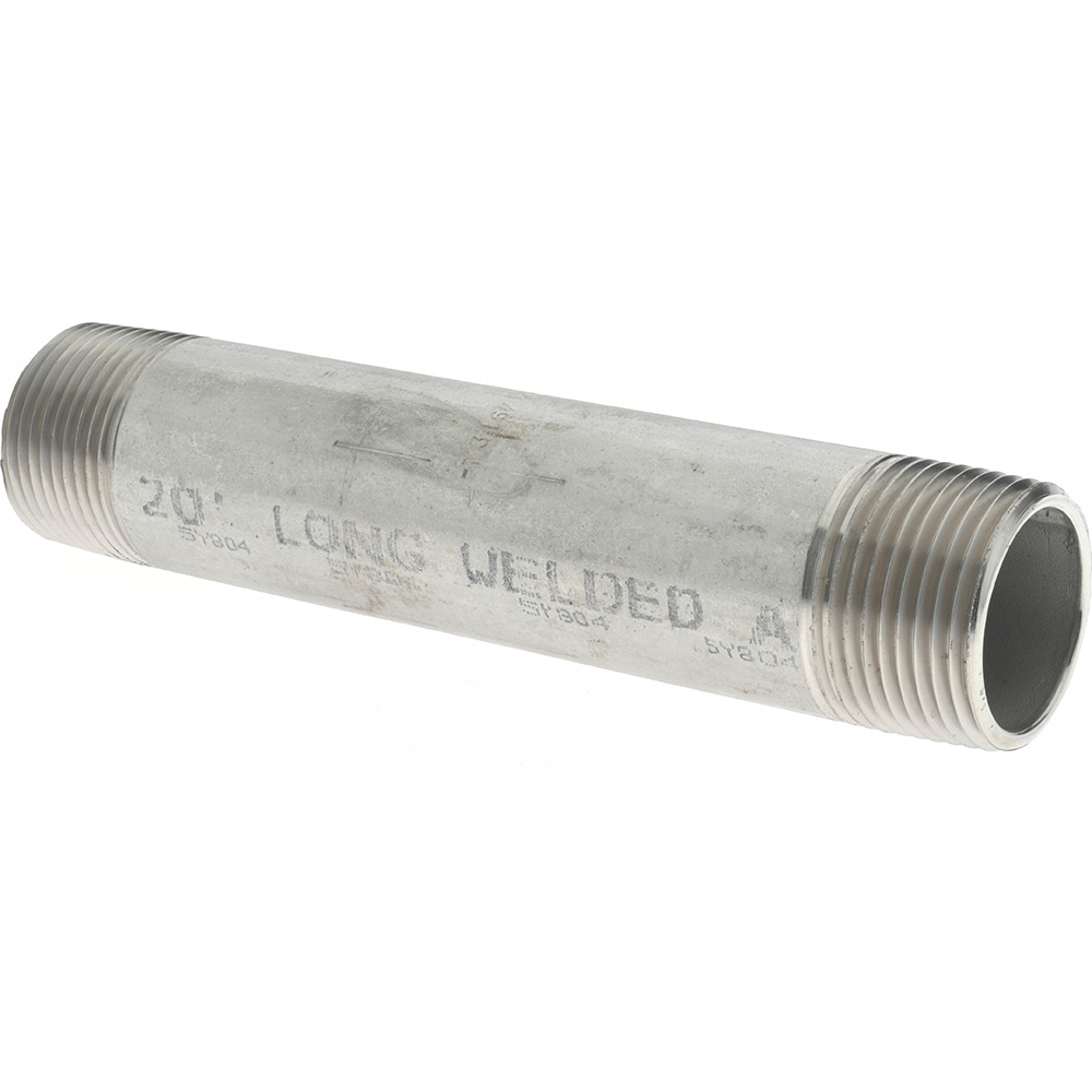 Merit Brass 6016-600 Stainless Steel Pipe Nipple: 1" Pipe, Grade 316 & 316L Image