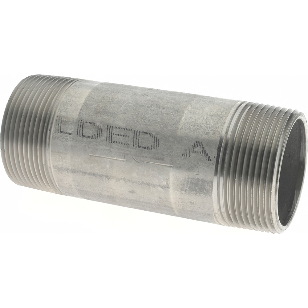 Merit Brass 6024-450 Stainless Steel Pipe Nipple: 1-1/2" Pipe, Grade 316 & 316L Image