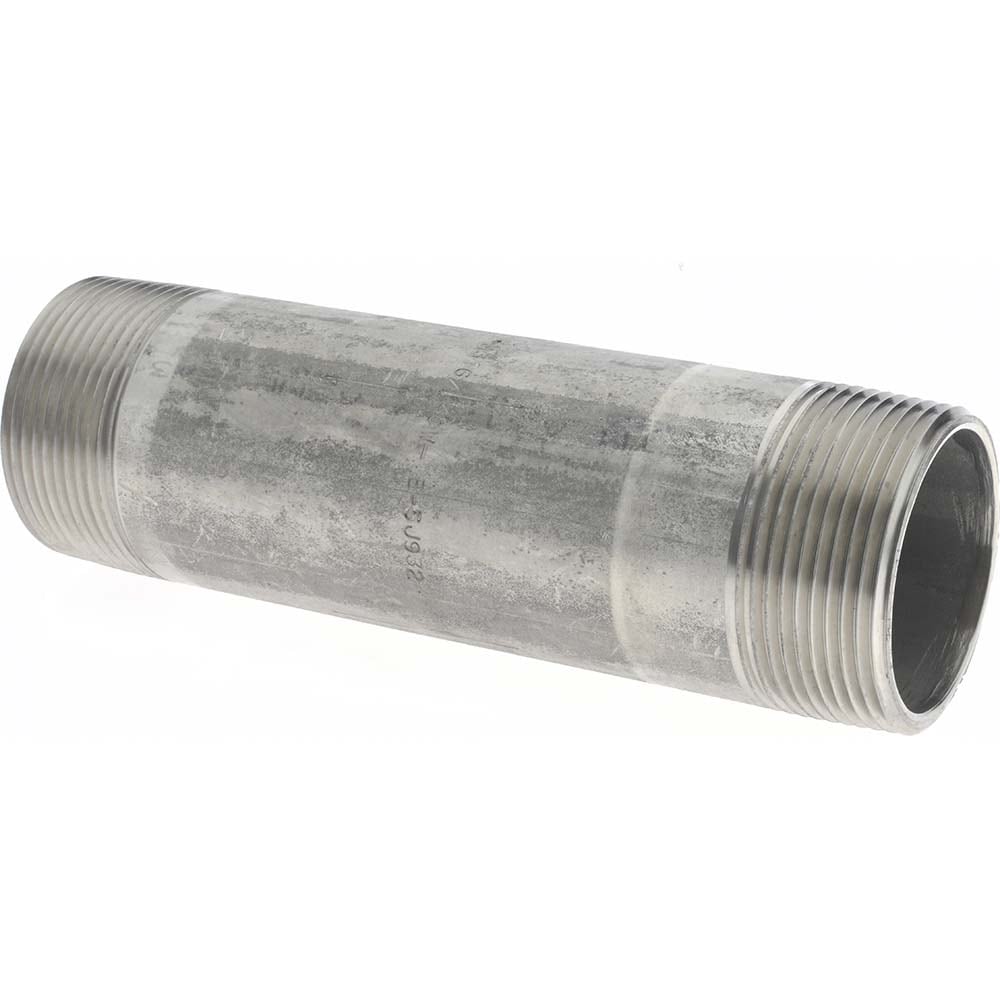 Merit Brass 6024-600 Stainless Steel Pipe Nipple: 1-1/2" Pipe, Grade 316 & 316L Image