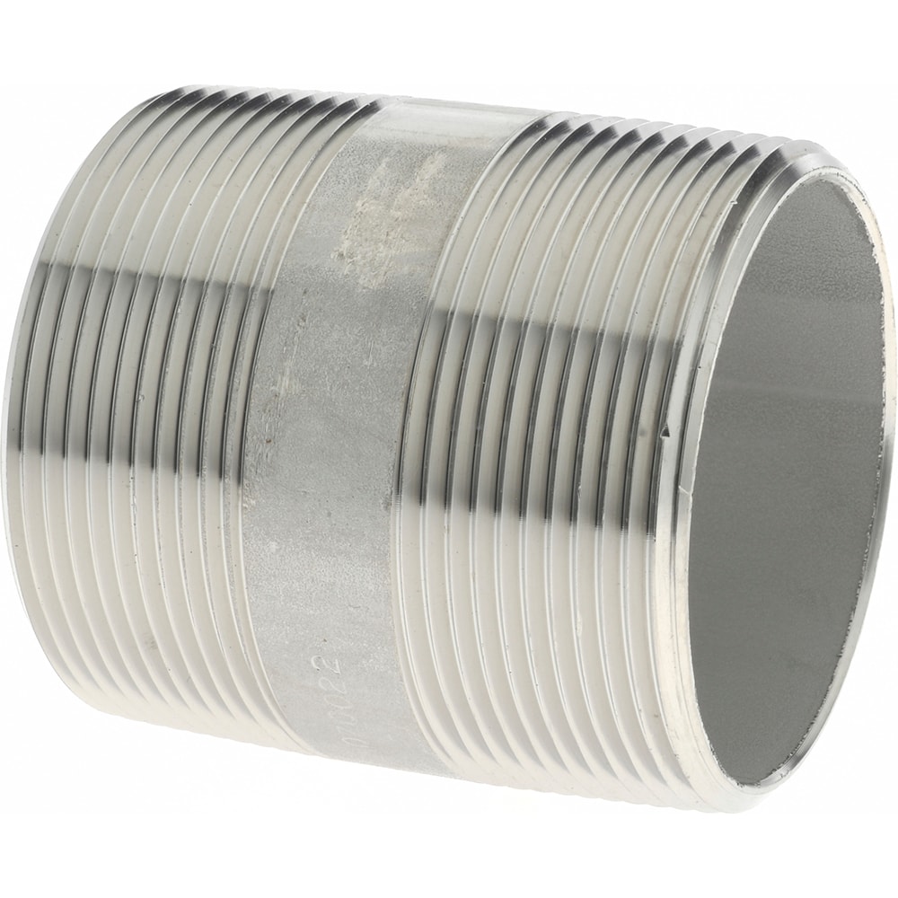 Merit Brass 6032-250 Stainless Steel Pipe Nipple: 2" Pipe, Grade 316 & 316L Image