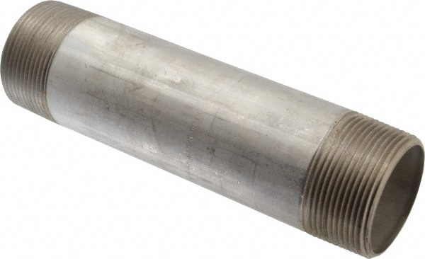 Merit Brass 6040-1000 Stainless Steel Pipe Nipple: 2-1/2" Pipe, Grade 316 & 316L Image