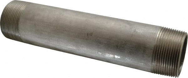 Merit Brass 6040-1200 Stainless Steel Pipe Nipple: 2-1/2" Pipe, Grade 316 & 316L 