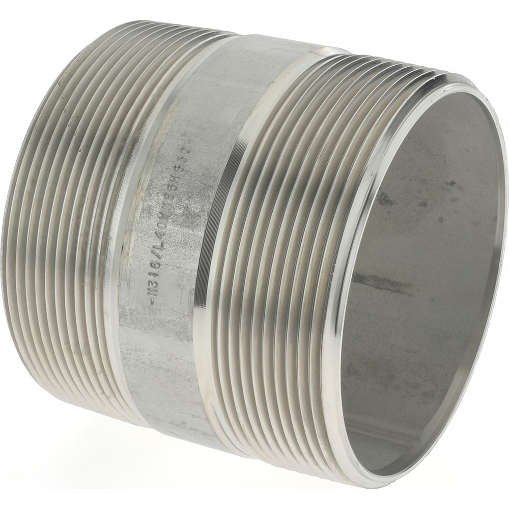 Merit Brass 6064-400 Stainless Steel Pipe Nipple: 4" Pipe, Grade 316 & 316L Image