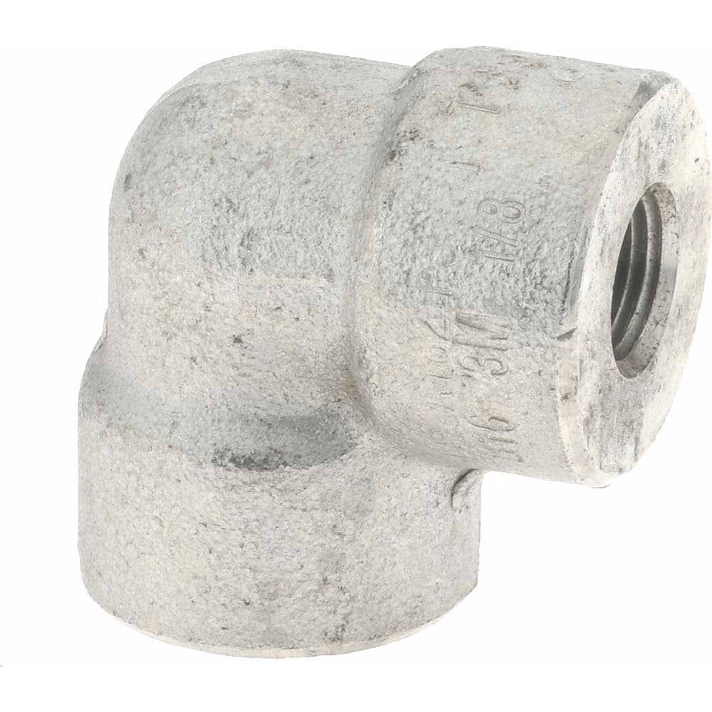 Merit Brass 3601D-02 Pipe 90 ° Elbow: 1/8" Fitting, 316 & 316L Stainless Steel Image