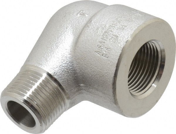 Merit Brass 3603D-12 Pipe 90 ° Street Elbow: 3/4" Fitting, 316 & 316L Stainless Steel Image