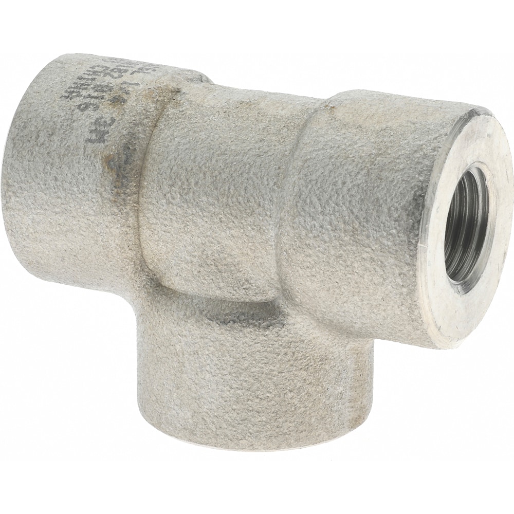 Value Collection SF204 Pipe Tee: 1/4" Fitting, 316 & 316L Stainless Steel Image