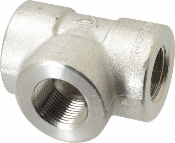 Value Collection SF210 Pipe Tee: 1" Fitting, 316 & 316L Stainless Steel Image