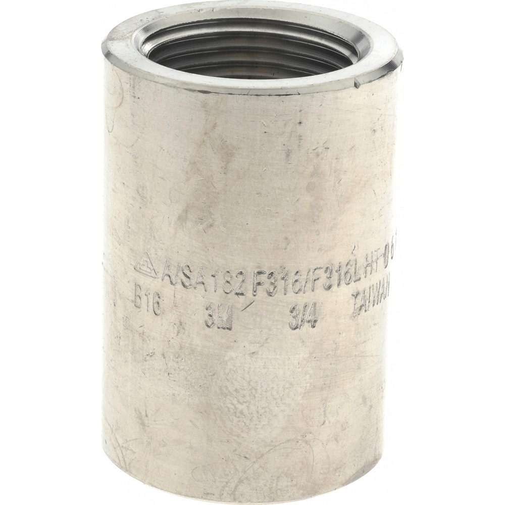 Merit Brass 3611D-12 Pipe Coupling: 3/4" Fitting, 316 & 316L Stainless Steel Image