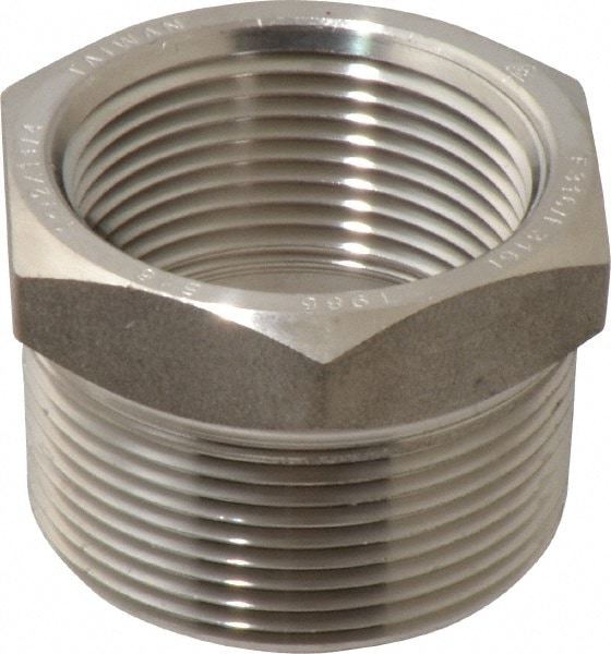 Merit Brass 3614D-2420 Pipe Bushing: 1-1/2" Fitting, 316 & 316L Stainless Steel Image