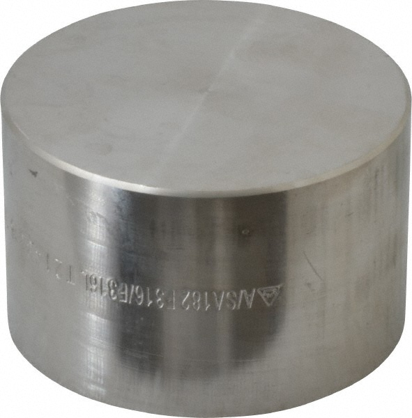 Merit Brass 3616D-32 Pipe End Cap: 2" Fitting, 316 & 316L Stainless Steel Image