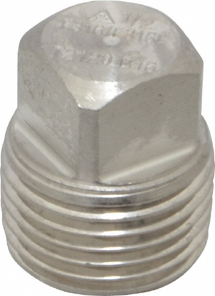 Merit Brass - 1" 316/316L Stainless Steel Pipe Hex Head Plug - 36906717 ...