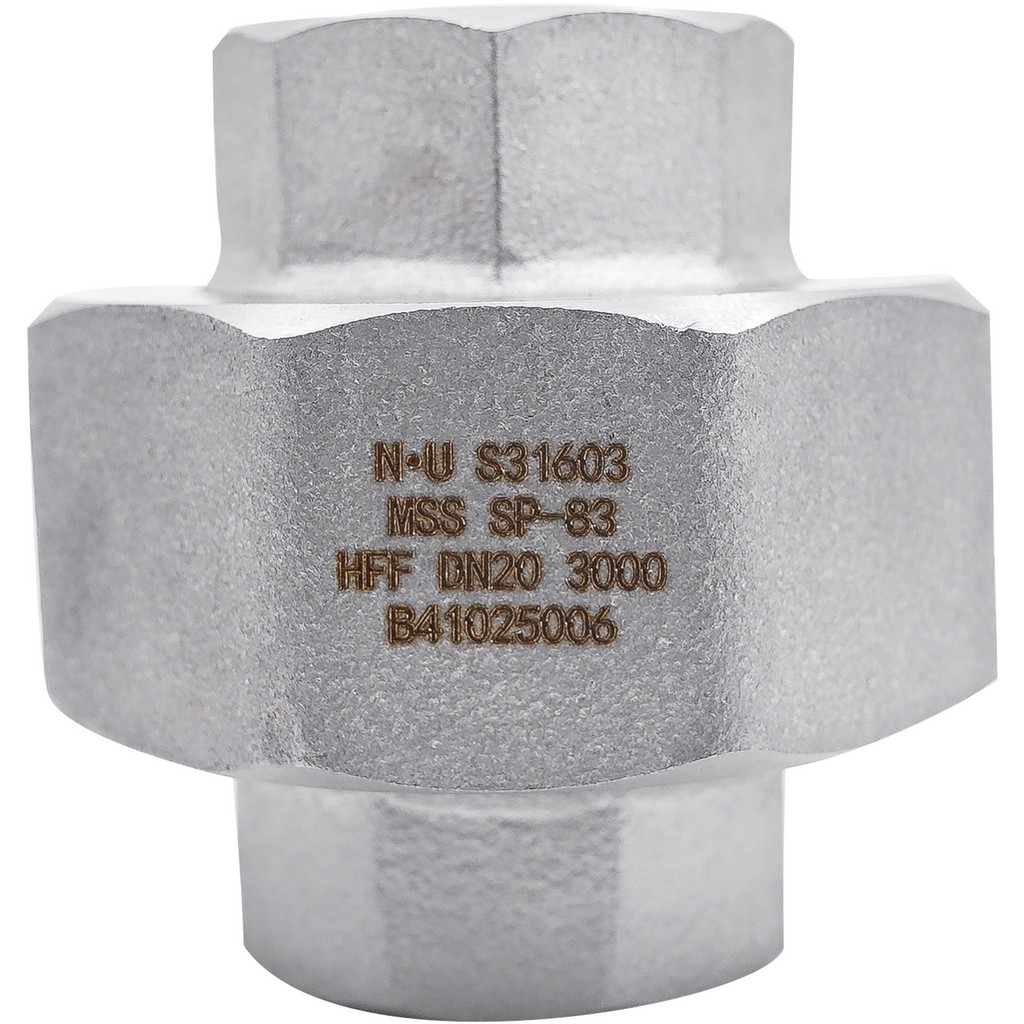 Value Collection SF176 Pipe Union: 3/4" Fitting, 316 & 316L Stainless Steel Image