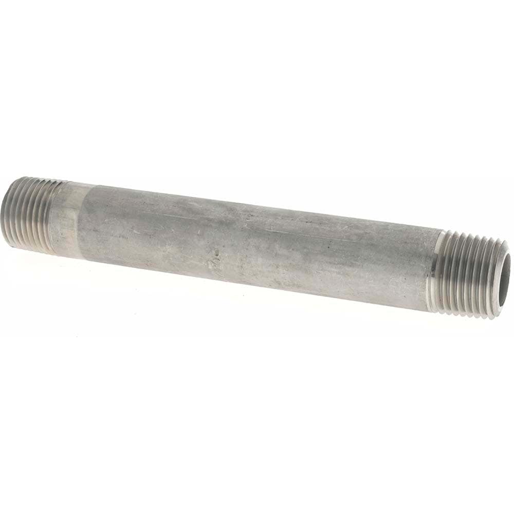 Merit Brass 6508-550 Stainless Steel Pipe Nipple: 1/2" Pipe, Grade 316 & 316L Image