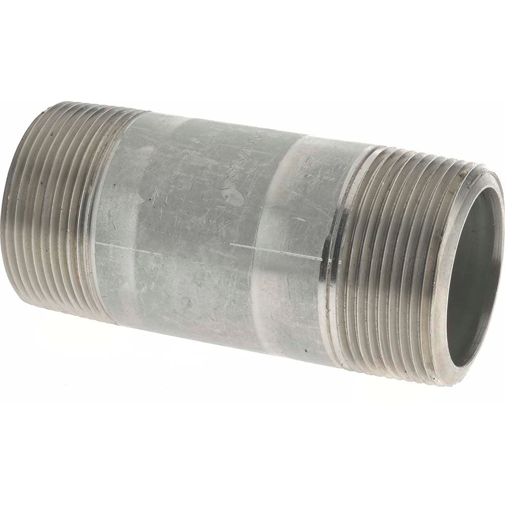 Merit Brass 6524-400 Stainless Steel Pipe Nipple: 1-1/2" Pipe, Grade 316 & 316L Image