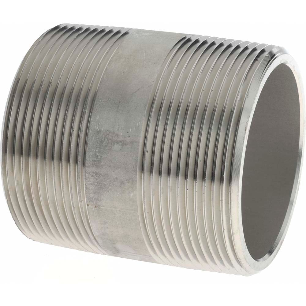 Merit Brass 6532-250 Stainless Steel Pipe Nipple: 2" Pipe, Grade 316 & 316L Image