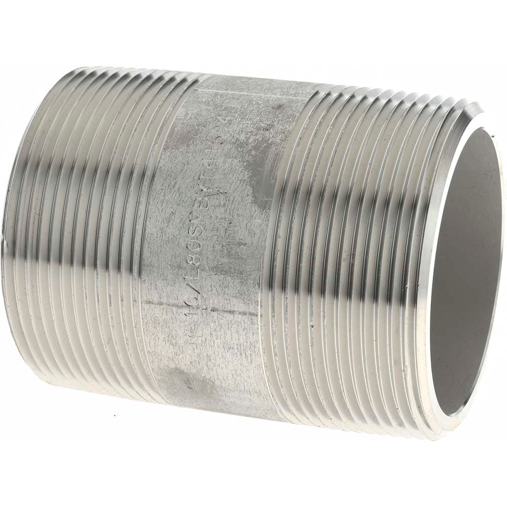 Merit Brass 6532-300 Stainless Steel Pipe Nipple: 2" Pipe, Grade 316 & 316L Image