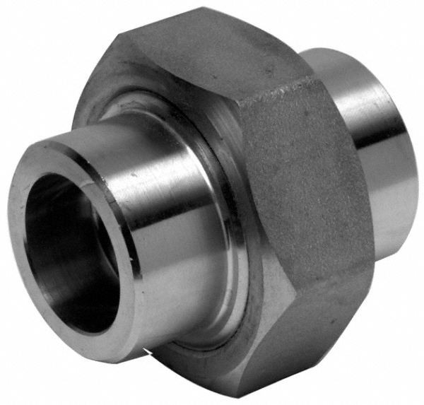 Pipe Union: 2", 316 Stainless Steel - Socket Weld x Socket Weld, Threaded, 150 psi