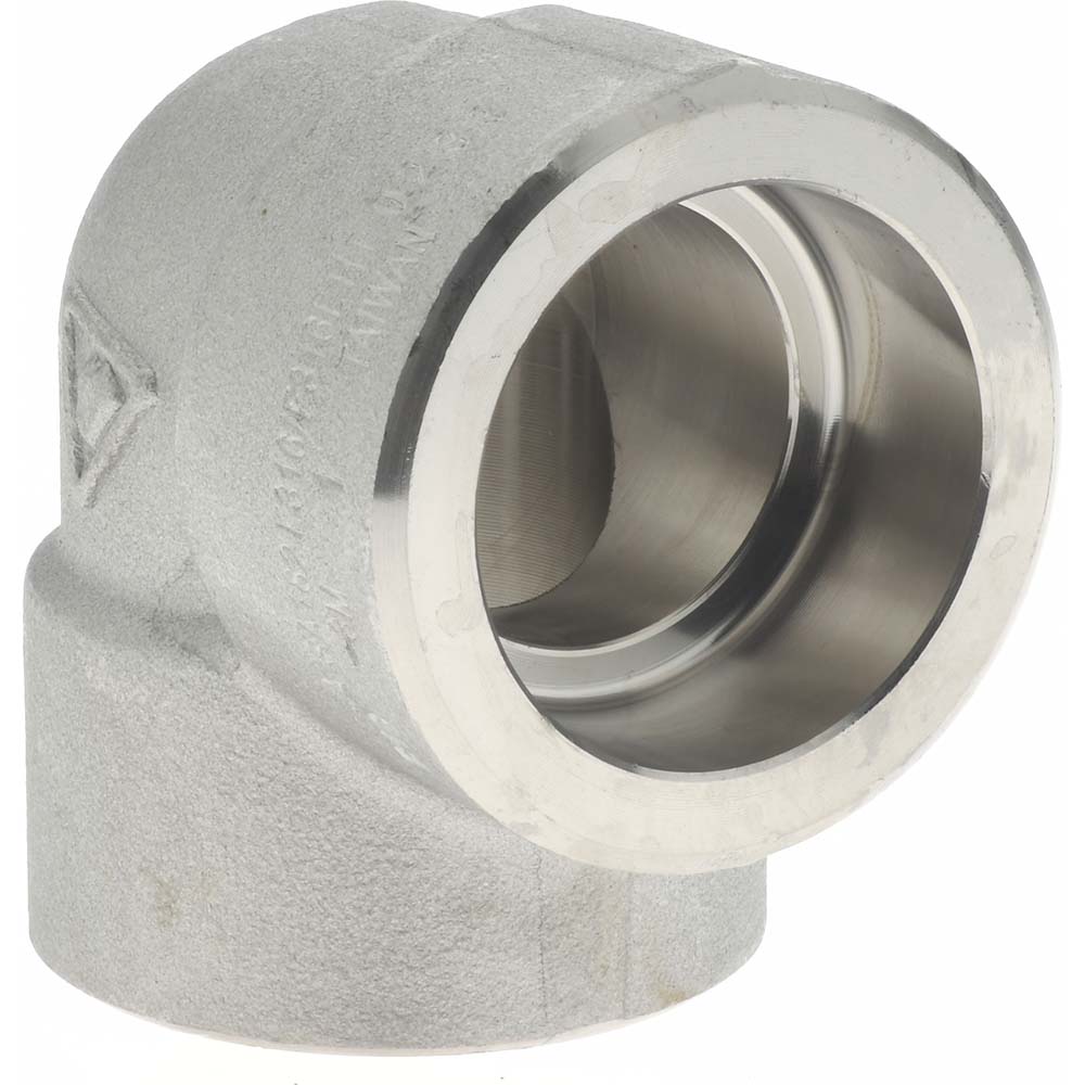 Merit Brass SW3601D-16 Pipe 90 ° Elbow: 1" Fitting, 316 Stainless Steel Image