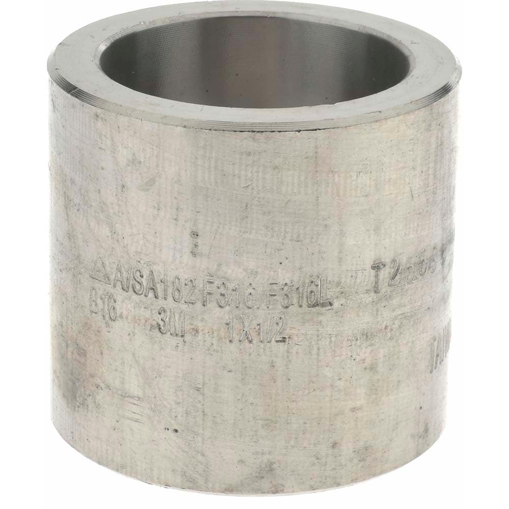 Merit Brass SW3612D-1608 Pipe Reducer: 1 x 1/2" Fitting, 316 Stainless Steel Image