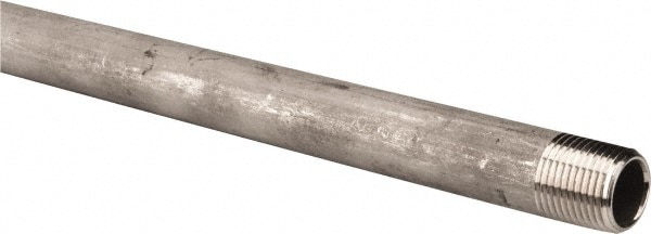 Merit Brass 4008-2400 Stainless Steel Pipe Nipple: 1/2" Pipe, Grade 304 & 304L Image