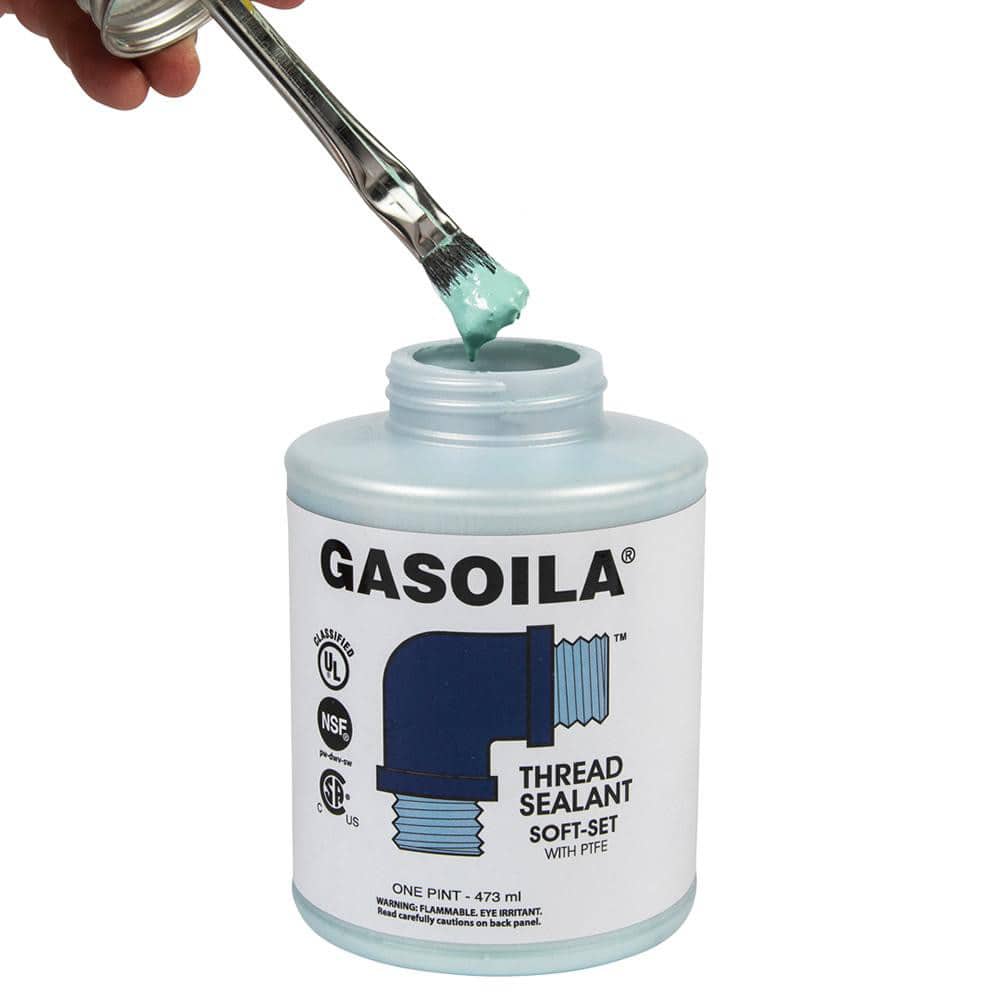 Gasoila SS16 Pipe Thread Sealant: Blue & Green, 1 pt Can 