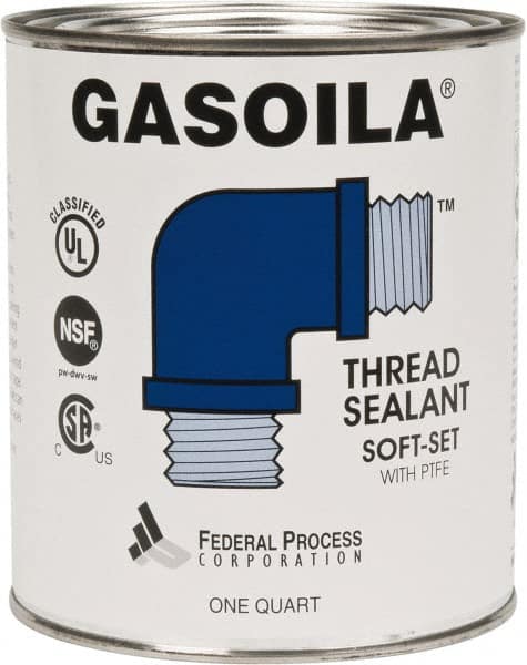 Gasoila SS32 Pipe Thread Sealant: Blue & Green, 1 qt Can 