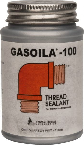 Gasoila GH04 Pipe Thread Sealant: Black, 1/4 pt Can 
