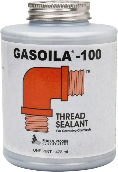 Gasoila GH16 Pipe Thread Sealant: Black, 1 pt Can 