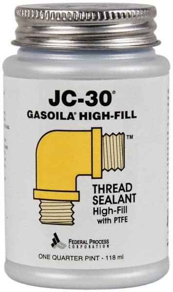 Gasoila JC04 Pipe Thread Sealant: Oyster White, 1/4 pt Can 
