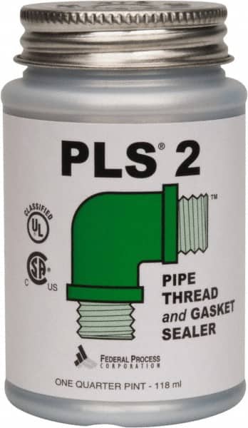 Pipe Thread Sealant: Gray, 1/4 pt Can