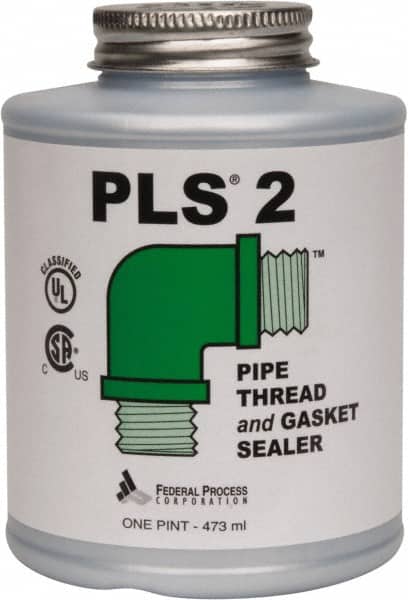 Pipe Thread Sealant: Gray, 1 pt Can