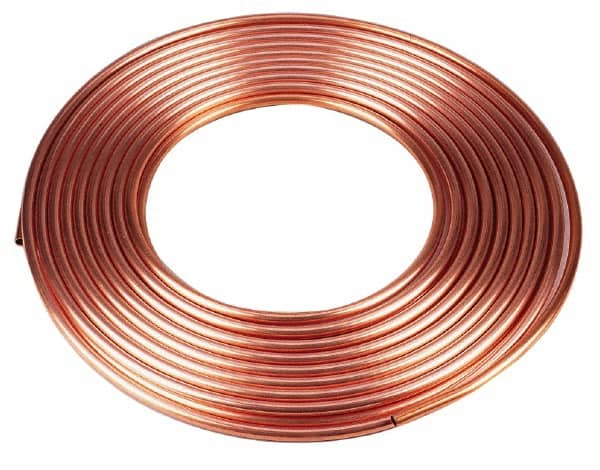 Mueller Industries LS02100 100 Long, 3/8" OD x 1/4" ID, Copper Seamless Tube 