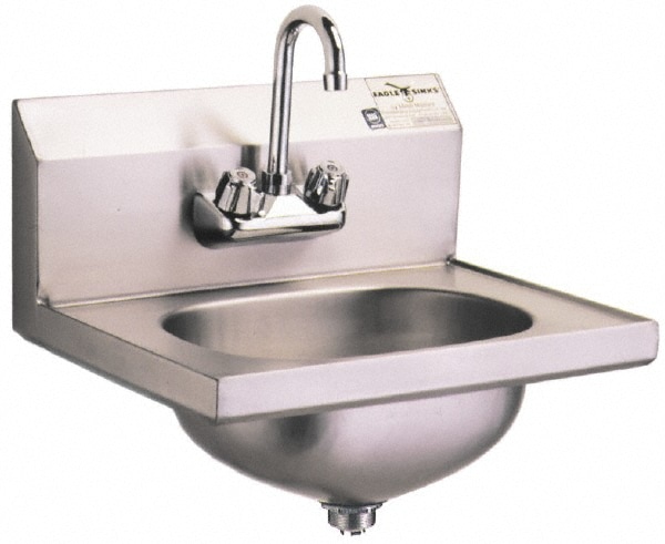 Hand Sink: Wall Mount, 304 Stainless Steel