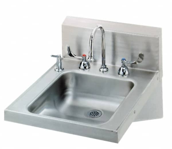 Eagle MHC HSAP-14-FW-DS ADA Lavatory Sink: Wall Mount, 304 Stainless Steel 