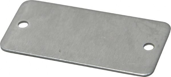 2 Inch Wide, Style 2, Aluminum Blank Metal Plate