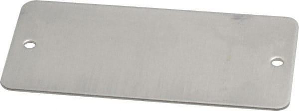 Aluminum, Silver, Blank Tag - 456Y53