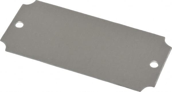 C.H. Hanson 43597 3-1/16 Inch Wide, Style 3, Aluminum Blank Metal Plate 