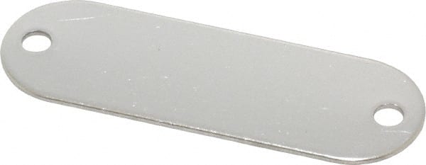 1-29/32 Inch Wide, Style 1, Stainless Steel Blank Metal Plate