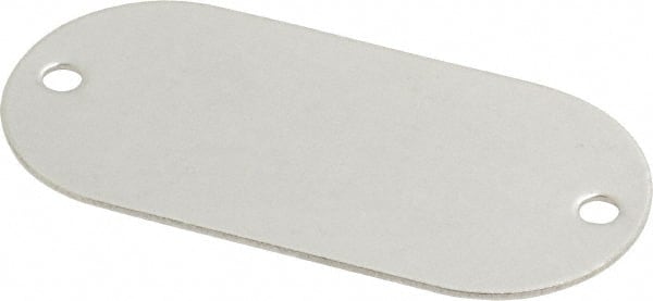 C.H. Hanson 43651 2-1/8 Inch Wide, Style 1, Stainless Steel Blank Metal Plate 