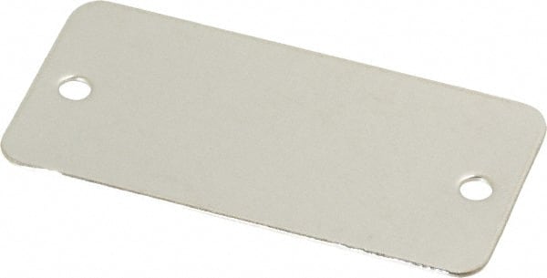 C.H. Hanson 43693 2 Inch Wide, Style 2, Stainless Steel Blank Metal Plate 
