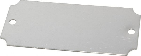 3-1/16 Inch Wide, Style 3, Stainless Steel Blank Metal Plate