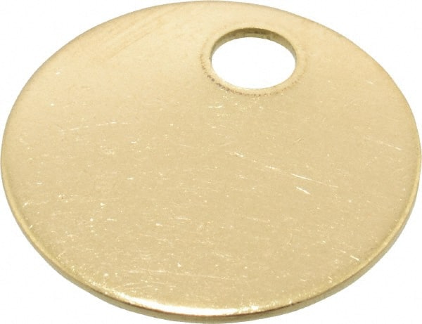 Pk/25 Brass Tags .020 1-1/2 inch Circle 