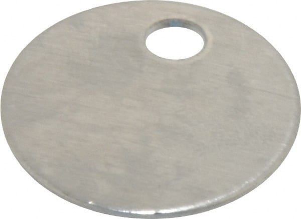 1 Inch Diameter, Round, Aluminum Blank Metal Tag