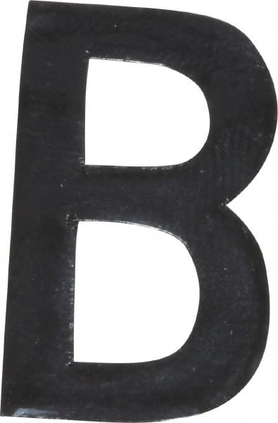 Number & Letter Label: "B", 1" High
