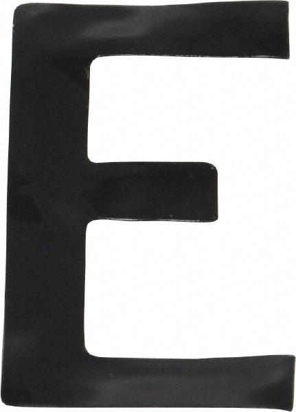 Number & Letter Label: "E", 1" High